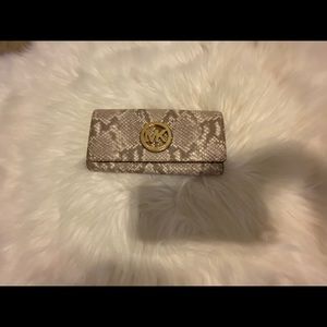 Snake Printed Micheal Kors Wallet
